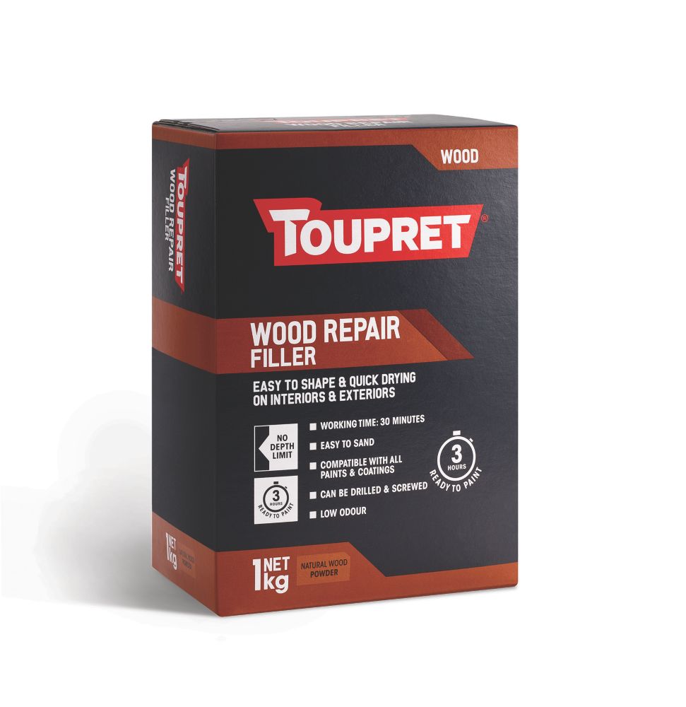 Toupret Wood Repair Filler Natural Wood 1kg Screwfix