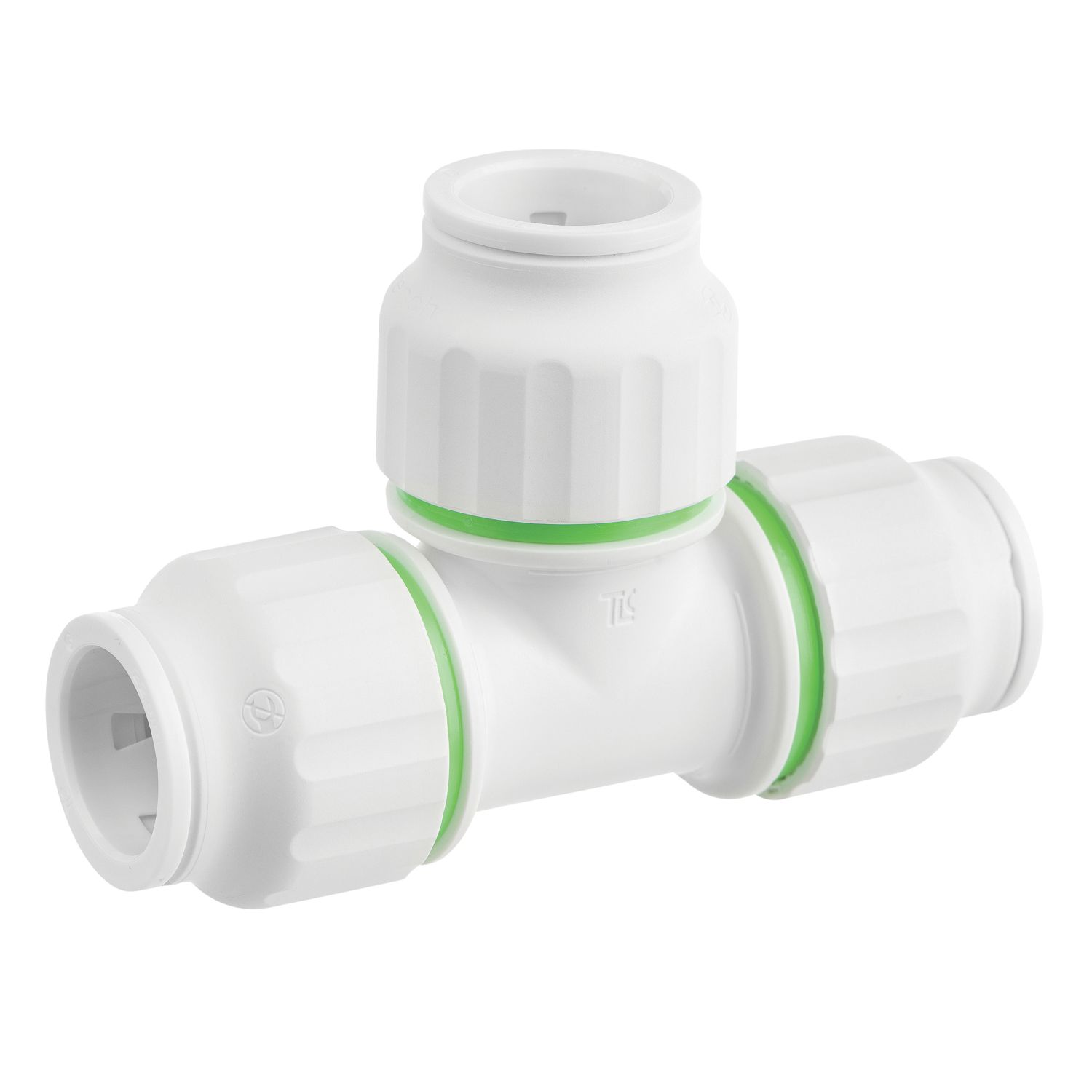 Flomasta Plastic Push-Fit Equal Tees 22mm 5 Pack (224HY)
