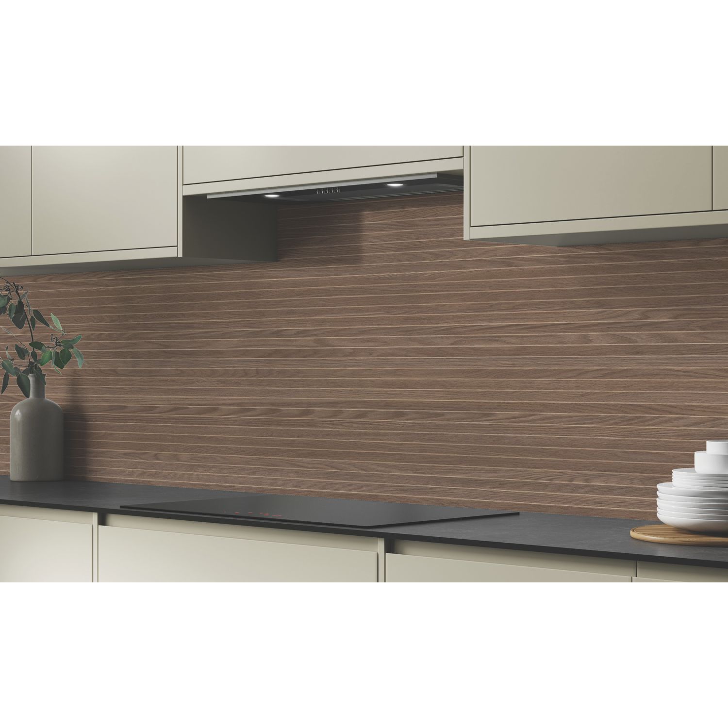 Wilsonart Fluted Oak High-Rise Splashback 3050mm x 750mm x 4mm (224JL)