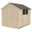 Forest  6' x 8' (Nominal) Apex Overlap Timber Shed with Base & Assembly