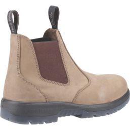 Hard Yakka Outback S3 Size 13  Tan Water-Resistant Steel Toe Cap Safety Dealer Boots