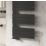Reina 823mm x 550mm 1356BTU Black Flat Designer Towel Radiator
