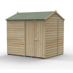 Forest Beckwood 7' 6" x 6' (Nominal) Reverse Apex Shiplap Timber Shed