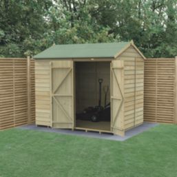 Forest Beckwood 7' 6" x 6' (Nominal) Reverse Apex Shiplap Timber Shed