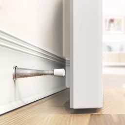 Smith & Locke Cylinder Door Stops 24 x 79mm Satin Nickel 3 Pack