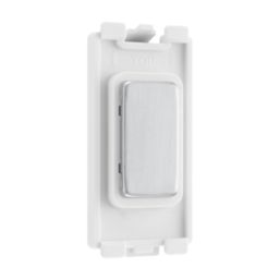 British General Nexus Metal Grid 1-Module Grid Blanking Plate Brushed Steel