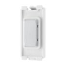 British General Nexus Metal Grid 1-Module Grid Blanking Plate Brushed Steel