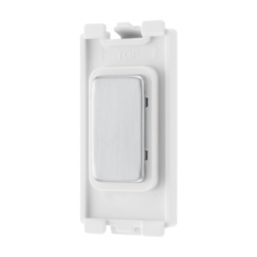 British General Nexus Metal Grid 1-Module Grid Blanking Plate Brushed Steel