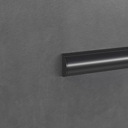 D-Line Black Mini Trunking End Caps 30mm x 15mm 2 Pack