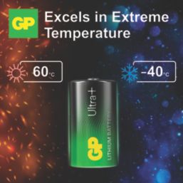 GP Batteries Pro CR123 3V Lithium Batteries 4 Pack