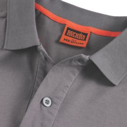 Scruffs Trade Tech Moisture Wicking Work Polo Graphite Large 42" Chest