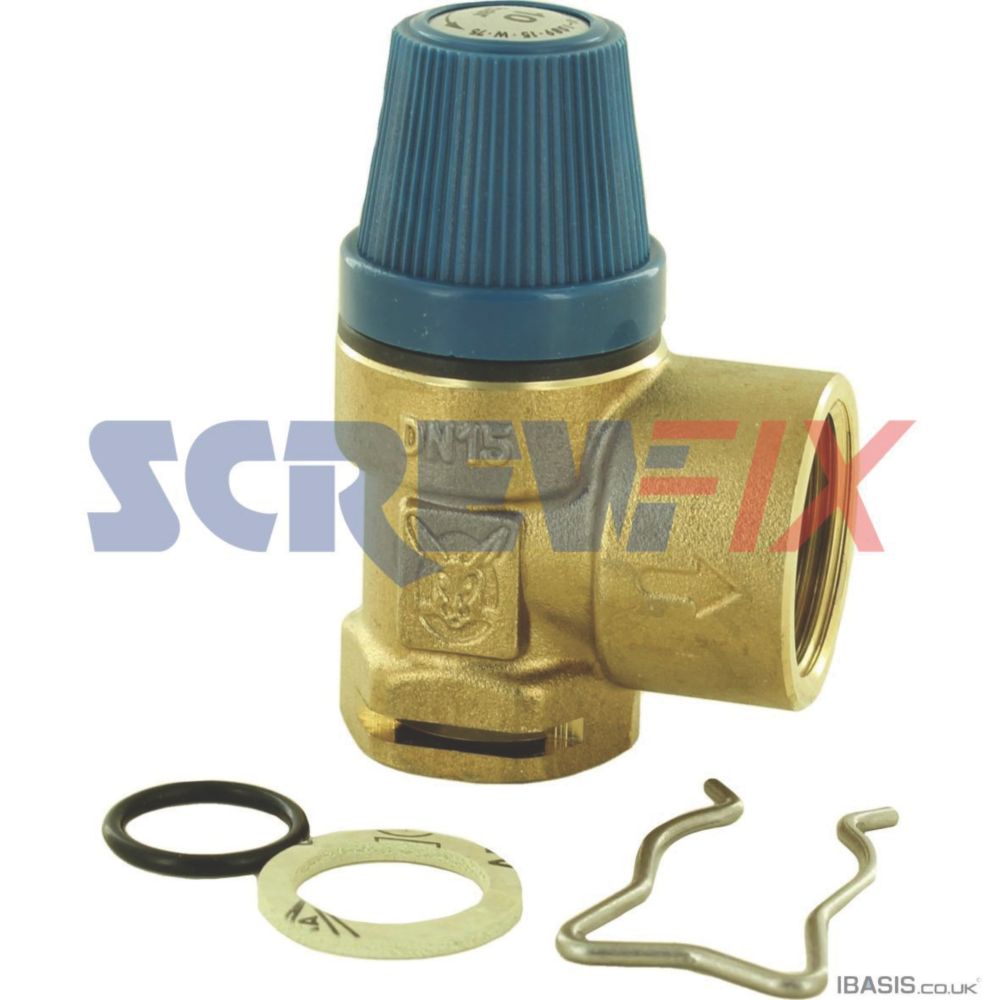 Vaillant 190745 10Bar Pressure Relief Valve Screwfix