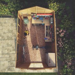 Mercia Value 7' 6" x 11' 6" (Nominal) Apex Overlap Timber Shed