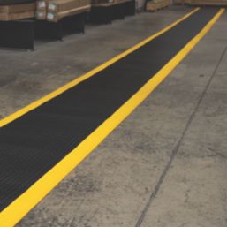 COBA Orthomat Comfort Plus Anti-Fatigue Floor Mat Black / Yellow 18300mm x 900mm x 15mm