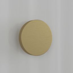 Splashback  Bathroom Splashback Fluted Clear with Brushed Brass Caps 250mm x 600mm x 4mm