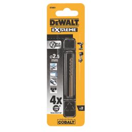 DeWalt  DT4900-QZ Straight Shank Cobalt HSS Drill Bits 2 x 49mm 2 Pack