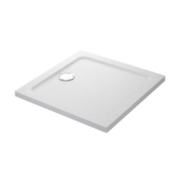 Mira Flight Safe Square Shower Tray White 1000mm x 1000mm x 40mm