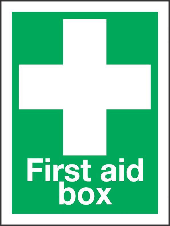 First Aid Box Sign 200mm x 150mm