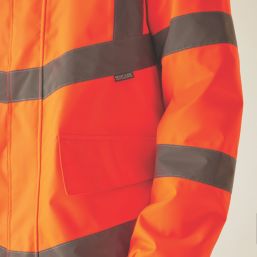 Regatta Hi-Vis Pro Contract Dover Parka Jacket Orange 3X Large 60.2" Chest