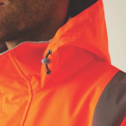 Regatta Hi-Vis Pro Contract Dover Parka Jacket Orange 3X Large 60.2" Chest