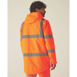 Regatta Hi-Vis Pro Contract Dover Parka Jacket Orange 3X Large 60.2" Chest