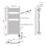 Flomasta 1100mm x 500mm 853BTU Chrome Curved Electric Towel Radiator