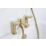 Bristan Frammento Brushed Brass 150mm Deck Mounted Dual Control Manual Shower Mixer Tap