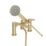 Bristan Frammento Brushed Brass 150mm Deck Mounted Dual Control Manual Shower Mixer Tap