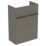 Ideal Standard i.life A Semi-Countertop Floorstanding Basin Unit With Black Handles & Basin Matt Grey 600mm x 300mm x 835mm