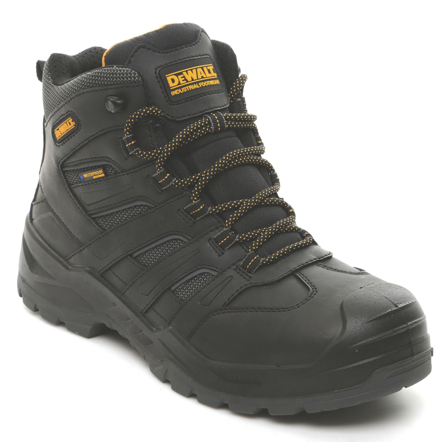 DEWALT Murray Size 7 Black Waterproof Steel Toe Cap Safety Boots (225HW)