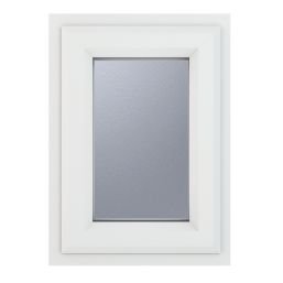 Crystal  Top Opening Obscure Triple-Glazed Casement White uPVC Window 820mm x 820mm