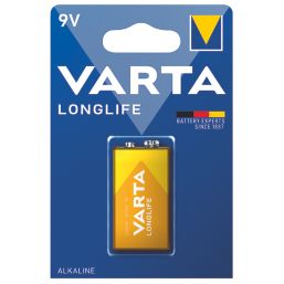 Varta Longlife 9V Alkaline Batteries