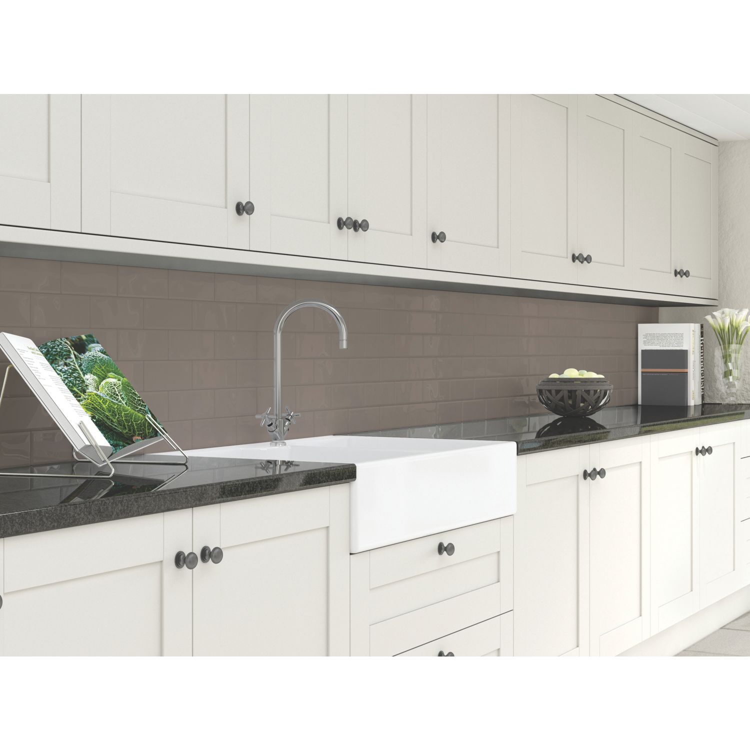 Splashwall Coffee Composite Splashback 2440mm x 600mm x 3mm (225RJ)