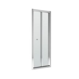 ETAL  Framed Rectangular Bi-Fold Shower Door Satin Chrome 750mm x 1900mm