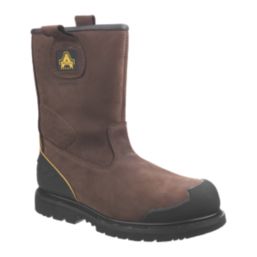 Amblers FS223 Size 10.5  Brown Waterproof  Safety Rigger Boots