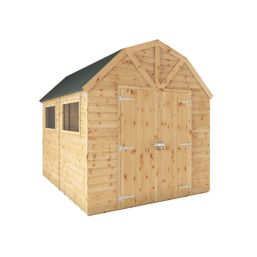 Mercia Dutch Barn 7' 6" x 9' 6" (Nominal) Barn-Style Shiplap T&G Timber Workshop