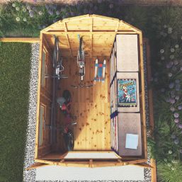 Mercia Dutch Barn 7' 6" x 9' 6" (Nominal) Barn-Style Shiplap T&G Timber Workshop