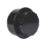 FloPlast  Push-Fit Screw-On End Cap Black 110mm