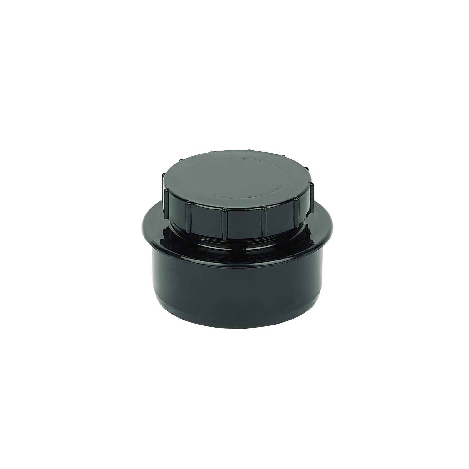 FloPlast Push-Fit Screw-On End Cap Black 110mm (22628)