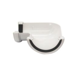 FloPlast  uPVC 90° Half Round Gutter Angle White 112mm