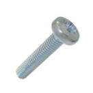 Easyfix Bright Zinc-Plated Pan Machine Screws M6 x 30mm 25 Pack