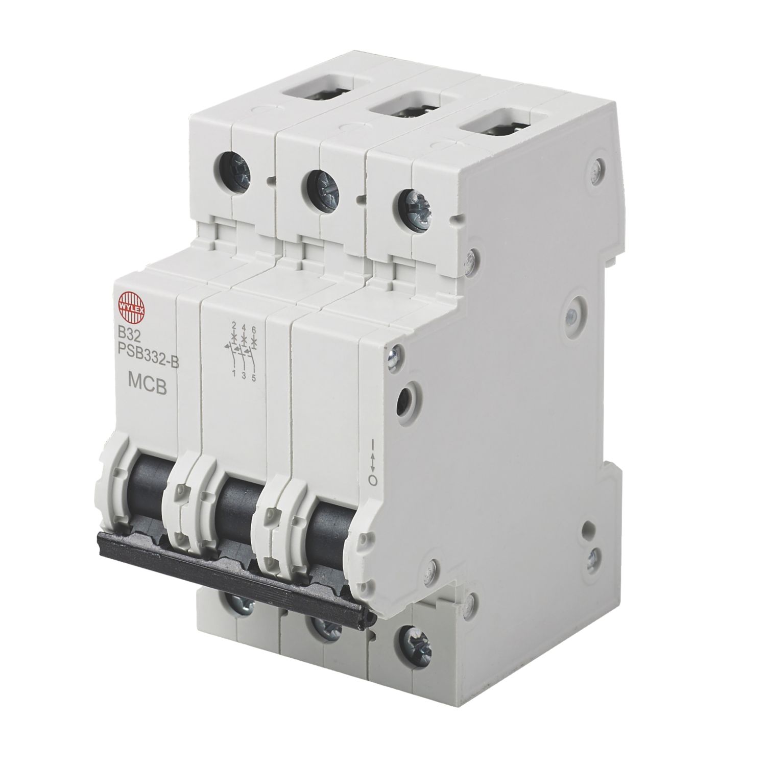Wylex 32A TP B Curve 3-Phase MCB (2266P)