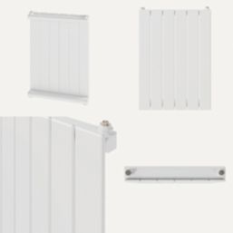 Flomasta  600mm x 433mm 1177BTU White Vertical Designer Radiator