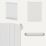 Flomasta  600mm x 433mm 1177BTU White Vertical Designer Radiator