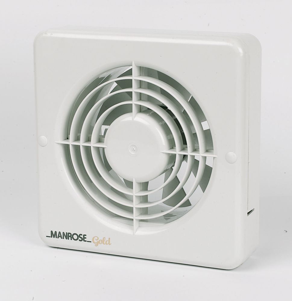 Manrose MG150BS 150mm (6") Axial Kitchen Extractor Fan  White 220-240V