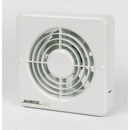Manrose MG150BS 150mm (6") Axial Kitchen Extractor Fan  White 220-240V