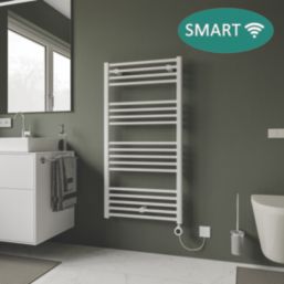 Ximax 1174mm x 600mm 2048BTU White Flat Electric Towel Radiator