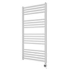 Ximax 1174mm x 600mm 2048BTU White Flat Electric Towel Radiator