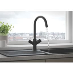 Bristan Fern Mono Sink Mixer Tap Black