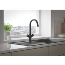 Bristan Fern Mono Sink Mixer Tap Black